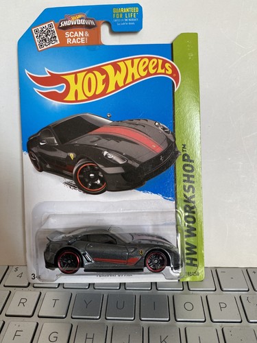 HOT WHEELS 2014 HW WORKSHOP FERRARI 599XX GREY COLOR