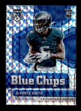 DEVONTA SMITH 2021 PANINI MOSAIC #6 ROOKIE BLUE CHIPS MOSAIC SILVER PRIZM BD7706
