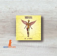 NIRVANA IN UTERO CANVAS PRINT ALBUM COVER WALL ART C133