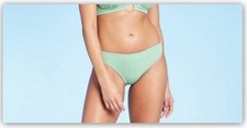 Sage Green XL Ribbed Low Coverage Cheeky Bikini BOTTOM ONLY Shade  Shore