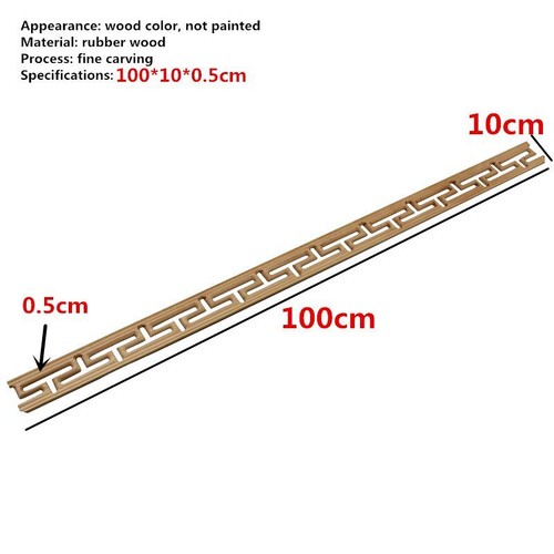 10pcs Wooden Decal Carved Hanging Supplies Corner Appliques Decorative Lines - Picture 8 of 56