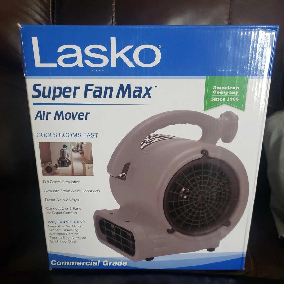 Lasko SF-20-G High Velocity Super Fan Max Air Mover Floor Fan with 3 Speeds  | eBay