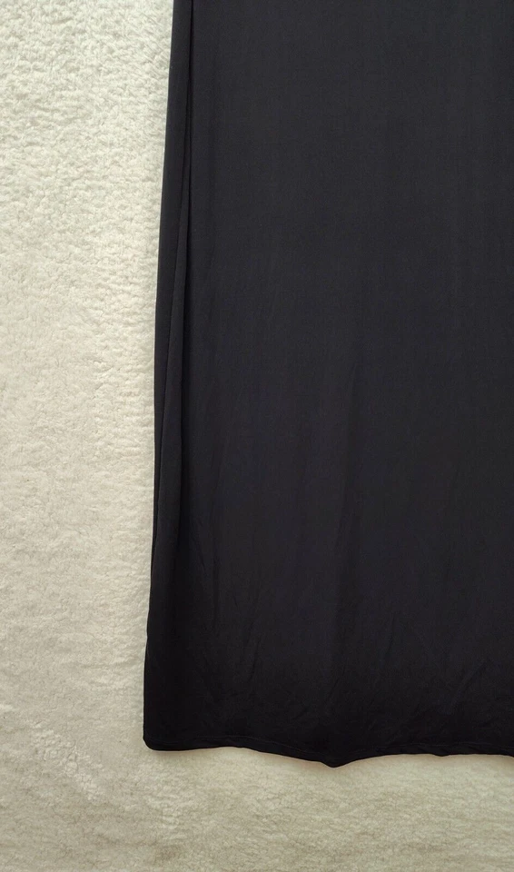 Vestido para mujer Jaclyn Smith XXL negro mezcla de polietileno sin mangas con volantes sin mangas maxi ajuste Foto 4 de 4