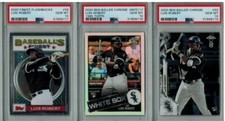 Luis Robert 3-Card RC Lot 2020 Topps Baller Chrome Finest Flashbacks PSA 10 Gem