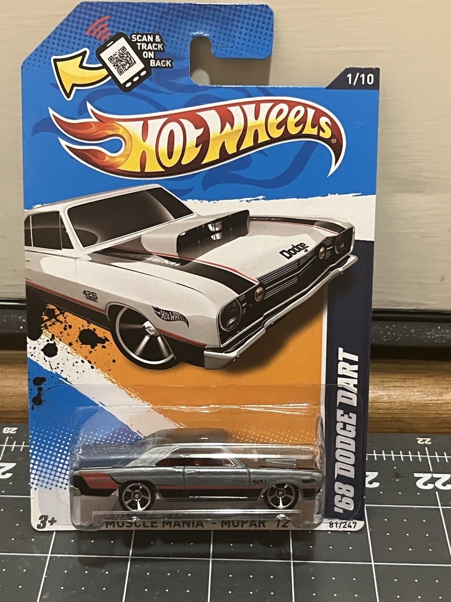 2012 Hot Wheels Walmart #81 Muscle Mania-Mopar 1/10 '68 DODGE DART