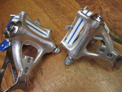 Pédales à Cale-pieds Campagnolo C-Record Brev Int - Argent - Pour Vélo Course/route - Occasion