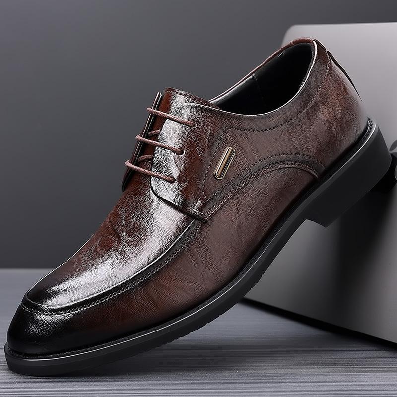SAOLA Abito da lavoro britannico punta uomo business Oxford scarpe da matrimonio stringate lucide
