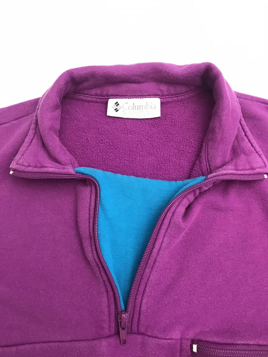 Vintage 90s Columbia Sportswear 1/4 Zip Cotton Pullover Vintage 90s Columbia Sportswear 1/4 Zip Cotton Pullover