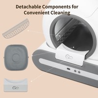 DOEL Pre-Owned Self Cleaning Automatic Cat Litter Box w/ Trash Bags & Litter Mat 6