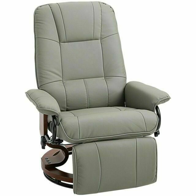 Homcom Relaxing and Comfortable Gray Adjustable Recliner Chair w/ Extending...