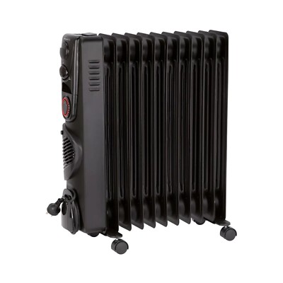 Arlec 2400W 11 Fin Oil Heater With Fan Boost Australia - Main Image