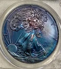 2011-S Silver American Eagle PCGS-MS68 25th anniversary tonning toned