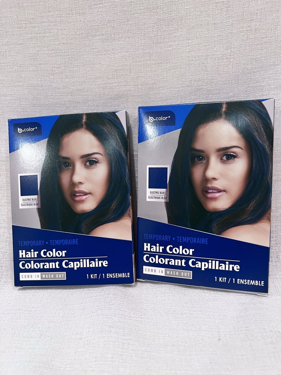 b Color TEMPORARY HAIR COLOR - Electric Blue ~ Easy to use! New