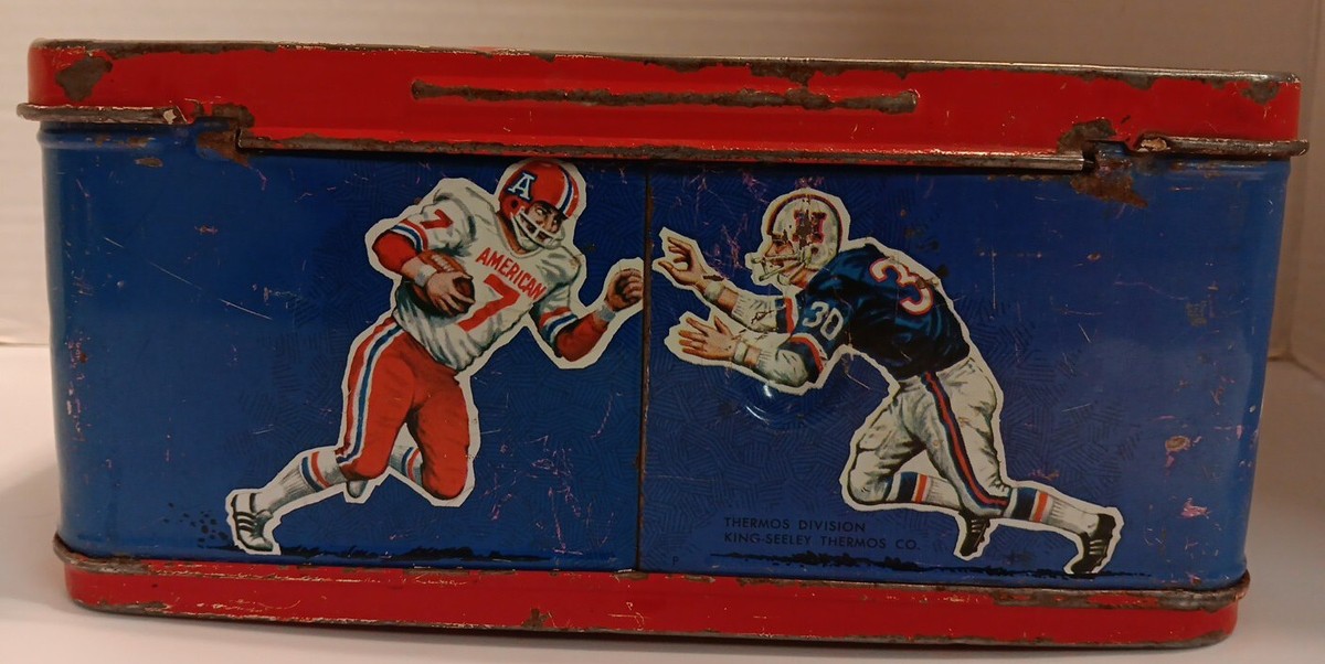 Vintage 1976 NFL Metal Lunchbox AFC NFC | eBay