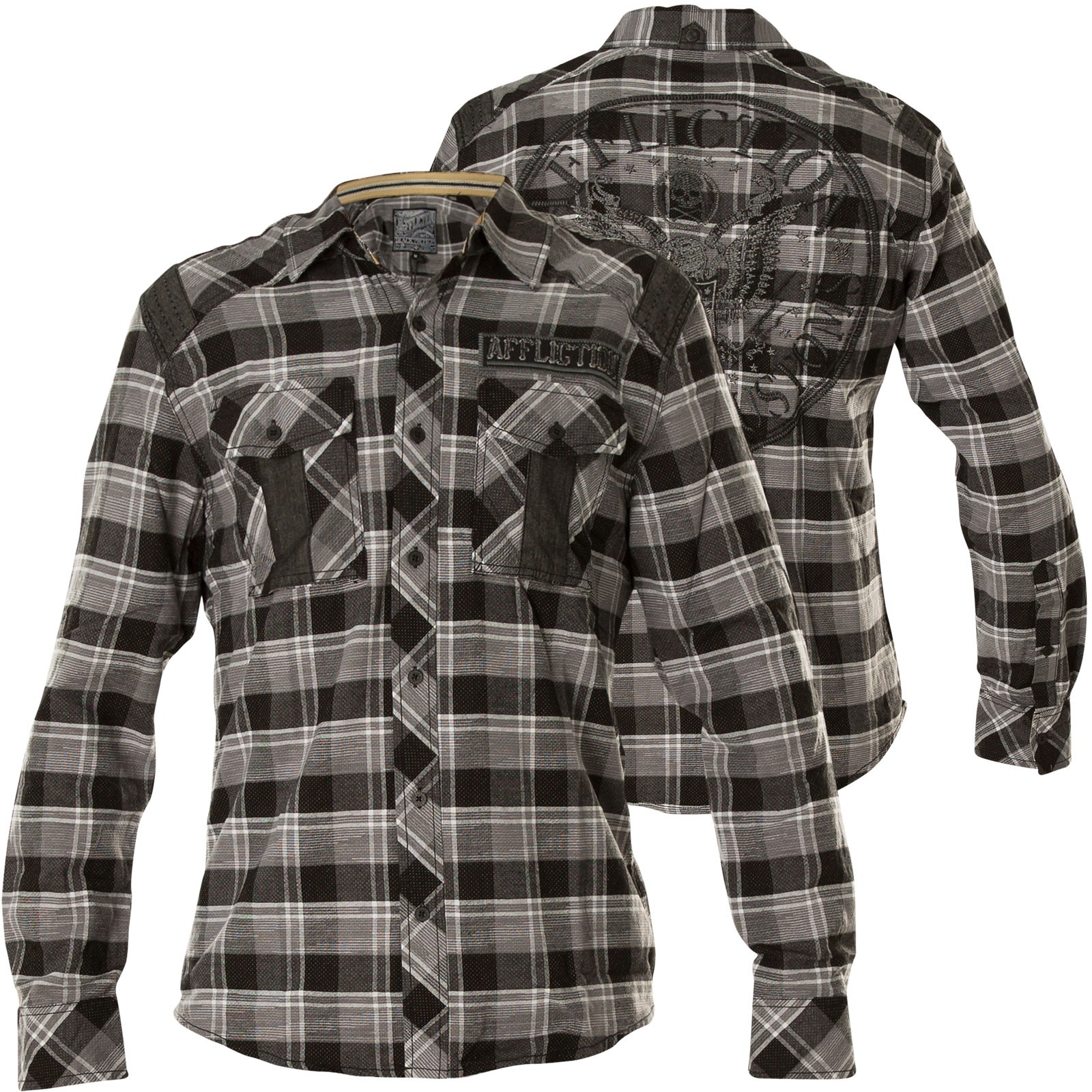 СТРАДАЮЩИЙ Хемд Рендер Грау/Шварц Хемден