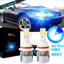 Ice Blue 9007 Hb5 Led Headlight Bulb High Low Beam C6 For Ford Mustang 1990-2004 Ice Blue 9007 Hb5 Led Headlight Bulb High Low Beam C6 For Ford Mustang 1990-2004