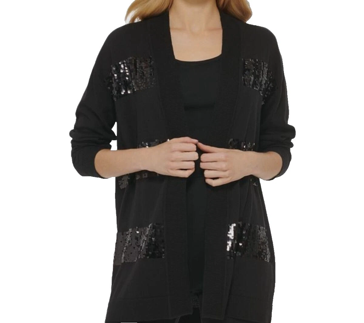 Suéteres para mujer DKNY Cardigan Negro