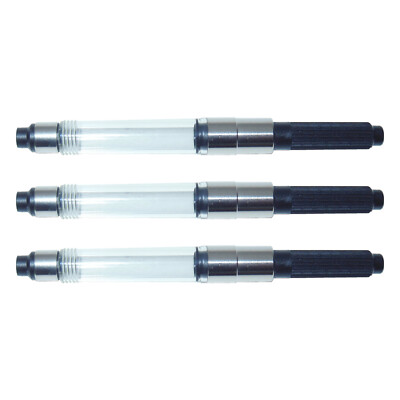 New Schmidt K6 Threaded Fountain Pen Cartridge Converter 3-pack Blank fits Delta