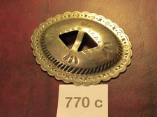 TRINITY CONCHOS LARGE 770 C Nic. Silver VINTAGE High Quality USA Leather Crafts