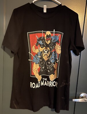 Road Warriors Hawk & Animal Wrestling Shirt Size L Legion Of Doom