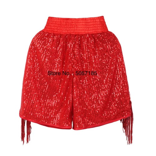 Boxing Shorts High Grade Sequin Tassel Muay Thai Pants Martial Arts MMA Clothes - Picture 24 of 41
