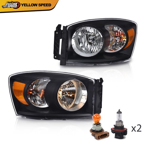 Fit For 20062009 Dodge Ram 1500 2500 3500 Headlights Headlamps Set