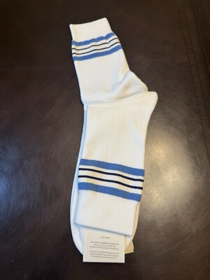 New Authentic Gucci GG Logo Socks White Blue Size L | eBay