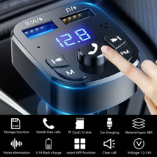 Bluetooth 5.0 FM Transmitter Auto MP3 Player ...