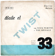THE REGALS Tiger Tears / NICK PERITO High Society Twist Uruguay Split EP 7" 45 ♫