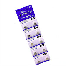 10PCS AG3 1.5V Alkaline Power  Button Battery LR41,SR41,L4192,384,A63    USA Sel
