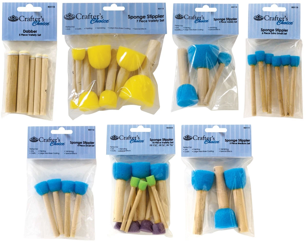 TOPPERFUN 2 Pennello Stippler Per Pittura A Spugna Spugne Di Vernice - Foto 10