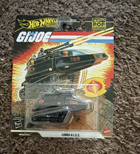 Hot Wheels Pop Culture GI Joe Cobra H.I.S.S. 1:64 Black Diecast Tank Unopened