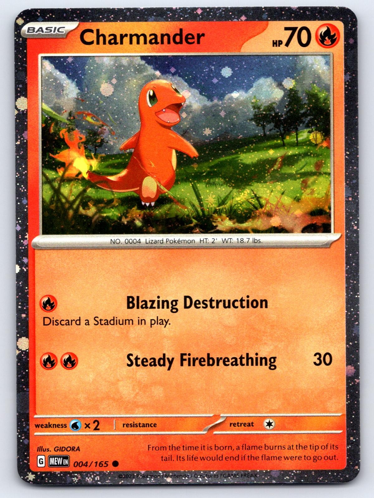 Charmander (Cosmos Holo) 004/165 Promo Miscellaneous Cards & Products Pokemon NM