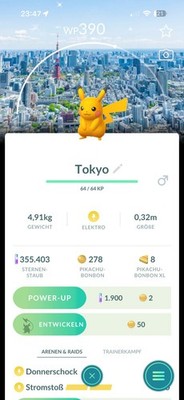 !!!Pokémon GO  Shiny Pikachu Background Tokyo