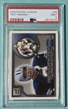 2000 Pacific Aurora Troy Aikman #38 - PSA 9 Mint *POP1*