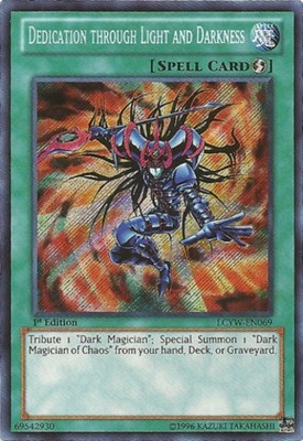 Heavy Play x 1 Dedication through Light and Darkness - LCYW-EN069 - Secret Rare 