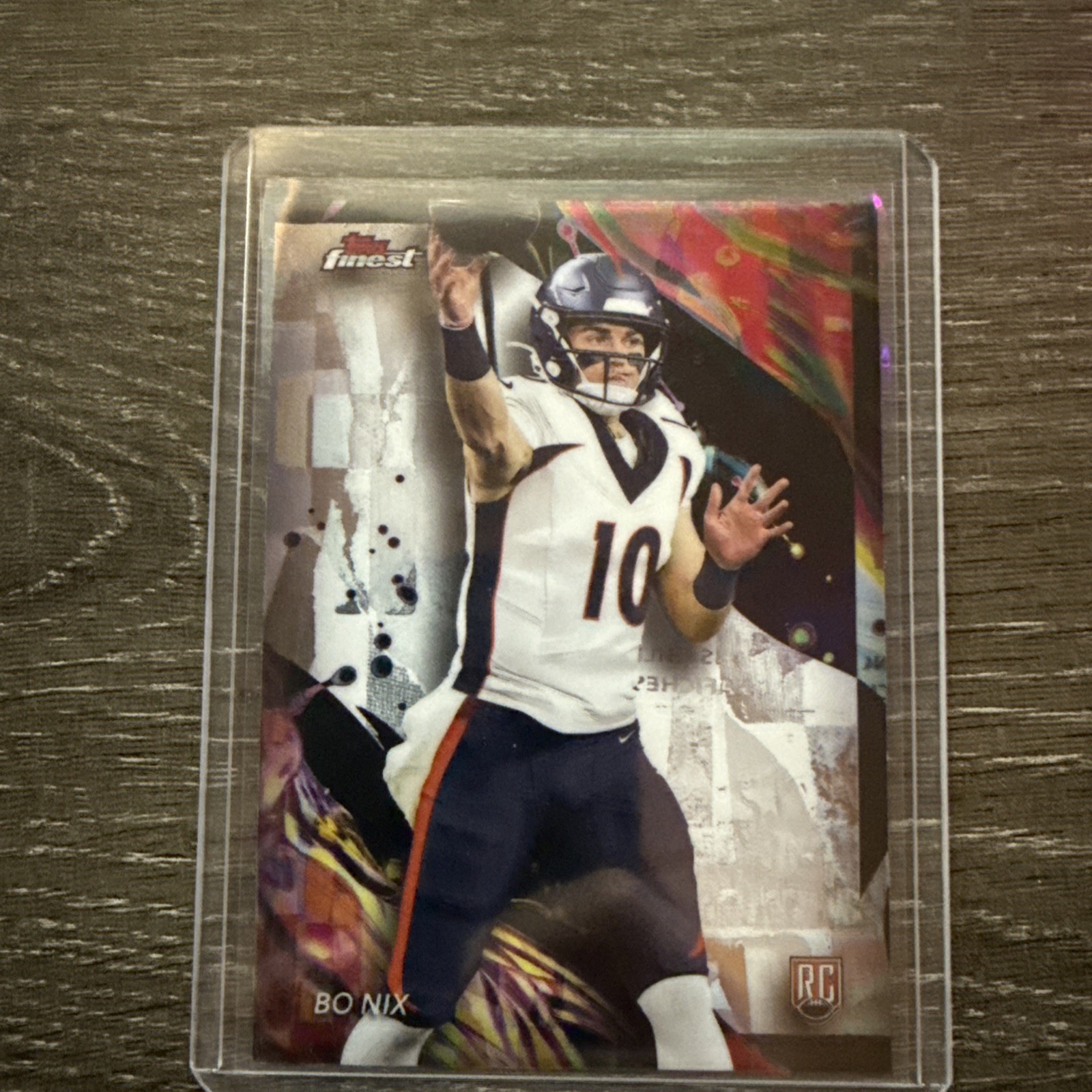 2024 Topps Finest - Uncommon Bo Nix #163 Refractor (RC)