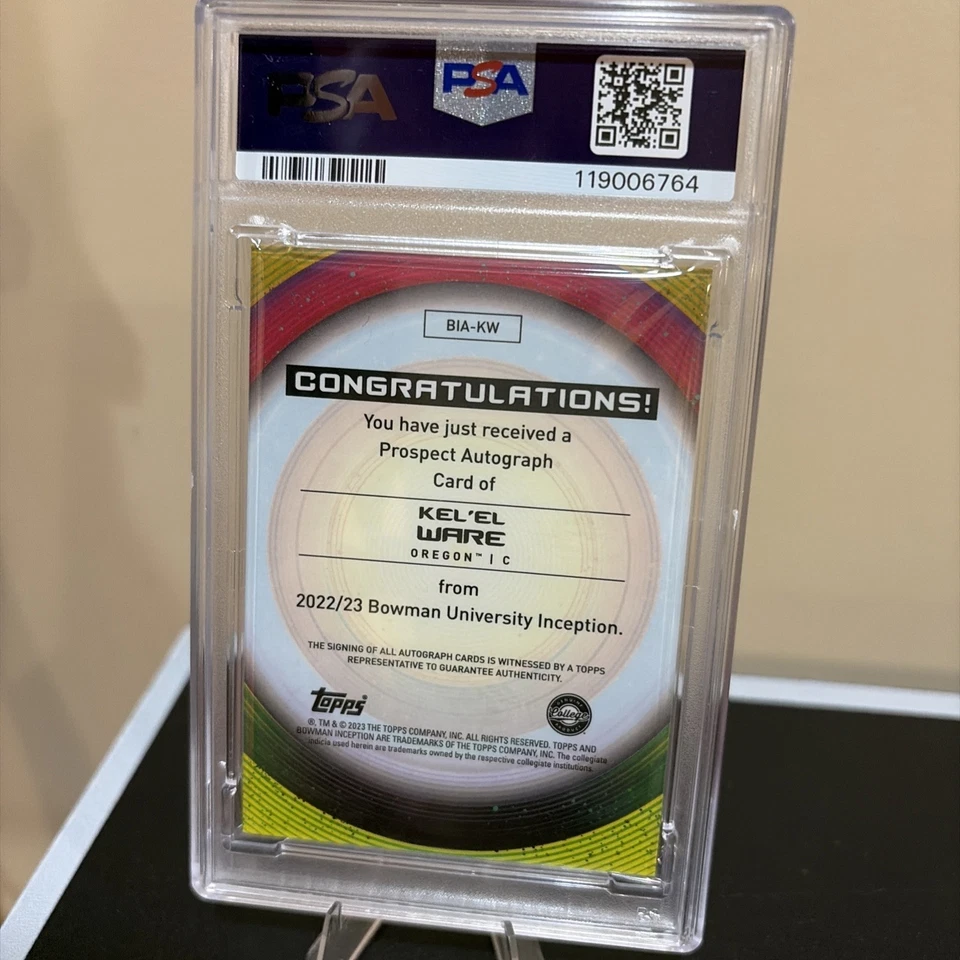 2022-23 Bowman Inception University - Autographs Kel'el Ware #BIA-KW (AU, RC) - image 2 of 2