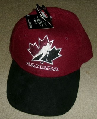Rare NEW w/TAG Authentic TEAM CANADA HOCKEY Stitched GERTEX Fitted HAT/Cap S/M