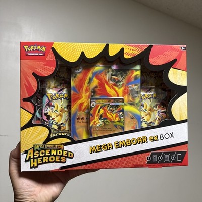 POKEMON MEGA EVOLUTION ASCENDED HEROES MEGA EMBOAR EX PROMO BOX