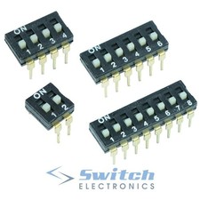 2 4 6 8 Way Low Profile 2.54mm DIL DIP PCB Switch