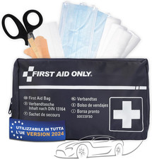 Borsa Di Pronto Soccorso per Auto DIN 13164 | Kit Di Emergenza per Auto E Moto |