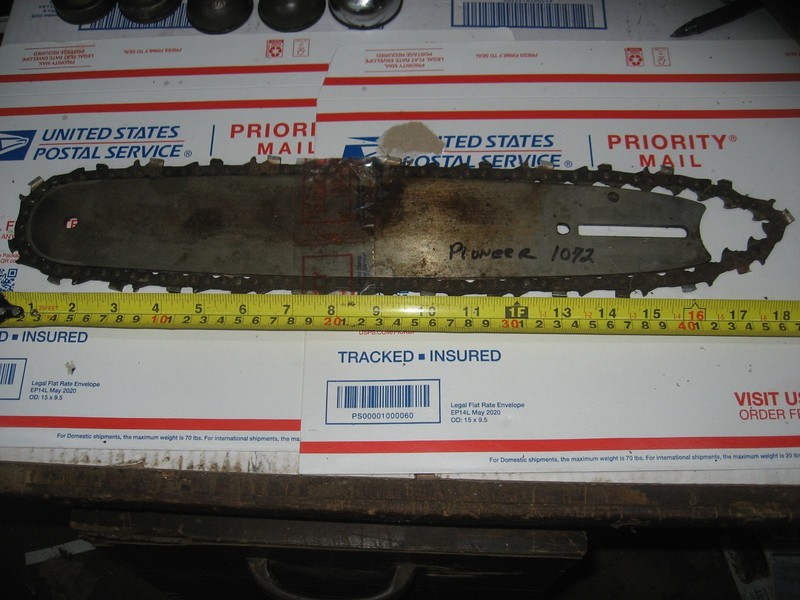 VINTAGE PIONEER 1072 CHAINSAW BAR AND CHAIN 16"