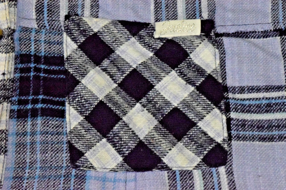 Camisa con Capucha de Franela Adolescente Justice Talla XL Plus 16/18 Botón de Retazos de Lavanda Foto 4 de 4