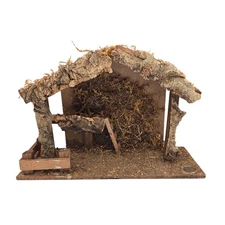 Roman Fontanini Heirloom Nativity Barn Creche Stable No Figures Wood Made Italy 