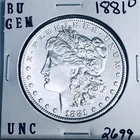 1881 O BU GEM MORGAN SILVER DOLLAR UNC MS+++ U.S. MINT RARE COIN 2699
