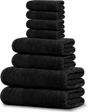 8 Piece Towels Set 2 Extra Large Bath Towels 2 Hand Towels 4 Washcloths 100 ...