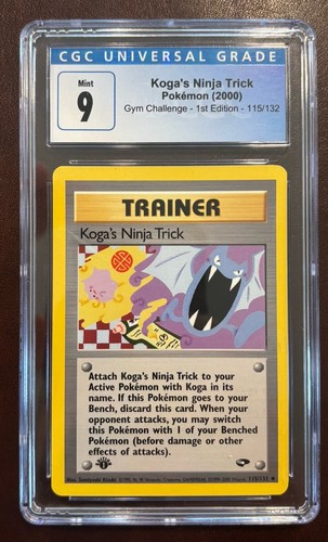 Koga's Ninja Trick (1st Edition) graded CGC 9 for sale on eBay