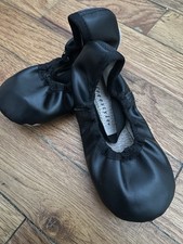 Danskin Freestyle Toddler Girls' Ballet Slippers Black Size 10