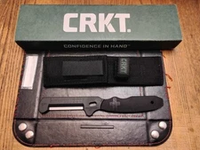 ColumbiaRiver CRKT Black CST Straight Emergency Razor Blade Knife 9860 New